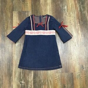 BRELI Super cute denim bohemian style dress size 5